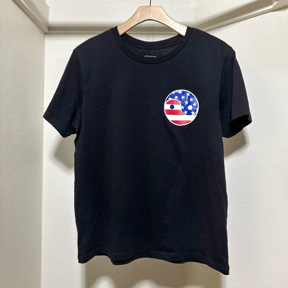 Women’s T-Shirt. American Yin Yang.